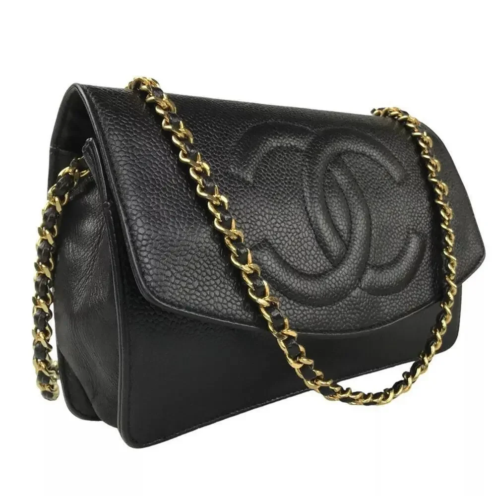 CHANEL CC CAVIAR LEATHER FLAP BAG - Picture 2 of 10